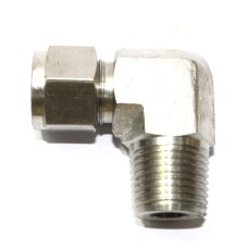 SS Male Elbow Connector Compression Double Ferrule OD Fitting Stainless Steel 316.